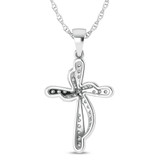 Photo of Rex 1/4 Carat T.W. Lab Grown Diamond Pendant 10K White Gold [CP1707W]