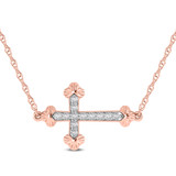 Photo of Lux 1/6 Carat T.W. Lab Grown Diamond Pendant 10K Rose Gold [CP1708R]