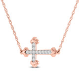 Photo of Lux 1/6 Carat T.W. Lab Grown Diamond Pendant 10K Rose Gold [CP1708R]
