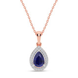 Photo of Andre 1/20 CT. T.W. Lab Grown Diamond Pendant 10K Rose Gold [CP2009R]