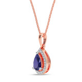 Photo of Andre 1/20 Carat T.W. Lab Grown Diamond Pendant 14K Rose Gold [CP2009R]