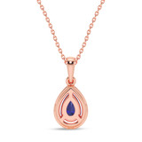 Photo of Andre 1/20 Carat T.W. Lab Grown Diamond Pendant 14K Rose Gold [CP2009R]