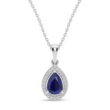 Photo of Andre 1/20 Carat T.W. Lab Grown Diamond Pendant 10K White Gold [CP2009W]