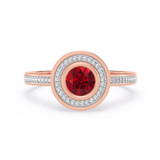 Photo of Carina 2/3 ct tw. Lab Grown Diamond Ring 14K Rose Gold [FR2015R]