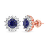 Photo of Clara 1/2 Carat T.W. Lab Grown Diamond Earring 14K Rose Gold [CE2012R]