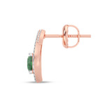 Photo of Asmee 1/10 Carat T.W. Lab Grown Diamond Earring 14K Rose Gold [CE2014R]