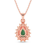 Photo of Rica 1/3 CT. T.W. Lab Grown Diamond Pendant 14K Rose Gold [CP2011R]