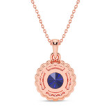 Photo of Keya 1/8 CT. T.W. Lab Grown Diamond Pendant 14K Rose Gold [CP2016R]