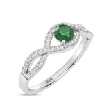 Photo of Asmee 3/8 ct tw. Lab Grown Diamond Ring 10K White Gold [FR2014W]