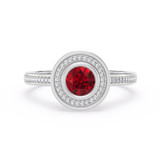 Photo of Carina 2/3 ct tw. Lab Grown Diamond Ring 14K White Gold [FR2015W]