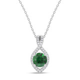 Photo of Asmee 1/15 Carat T.W. Lab Grown Diamond Pendant 14K White Gold [CP2014W]