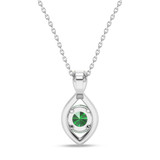 Photo of Asmee 1/15 Carat T.W. Lab Grown Diamond Pendant 14K White Gold [CP2014W]