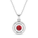 Photo of Carina 1/20 CT. T.W. Lab Grown Diamond Pendant 14K White Gold [CP2015W]