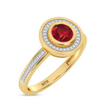 Photo of Carina 2/3 ct tw. Lab Grown Diamond Ring 10K Yellow Gold [FR2015Y]