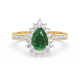 Photo of Rica 1 1/2 ct tw. Lab Grown Diamond Ring 10K Yellow Gold [FR2011Y]