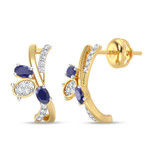 Photo of Kinaya 1/10 Carat T.W. Lab Grown Diamond Earring 10K Yellow Gold [CE2017Y]