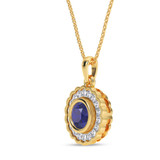 Photo of Keya 1/8 CT. T.W. Lab Grown Diamond Pendant 10K Yellow Gold [CP2016Y]