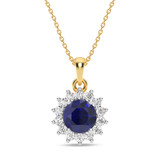Photo of Clara 1/4 CT. T.W. Lab Grown Diamond Pendant 14K Yellow Gold [CP2012Y]