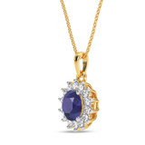 Photo of Clara 1/4 CT. T.W. Lab Grown Diamond Pendant 14K Yellow Gold [CP2012Y]