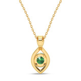 Photo of Asmee 1/15 Carat T.W. Lab Grown Diamond Pendant 14K Yellow Gold [CP2014Y]