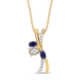 Photo of Kinaya 1/20 Carat T.W. Lab Grown Diamond Pendant 14K Yellow Gold [CP2017Y]