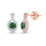 Photo of Asmee 1/10 CT. T.W. Lab Grown Diamond Earring 10K Rose Gold [CE2014R]