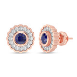 Photo of Keya 1/4 CT. T.W. Lab Grown Diamond Earring 10K Rose Gold [CE2016R]