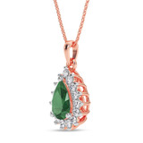 Photo of Rica 1/3 Carat T.W. Lab Grown Diamond Pendant 10K Rose Gold [CP2011R]