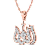 Photo of Omri 3/8 CT. T.W. Lab Grown Diamond Pendant 14K Rose Gold [CP1725R]