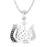 Photo of Omri 3/8 Carat T.W. Lab Grown Diamond Pendant 14K White Gold [CP1725W]