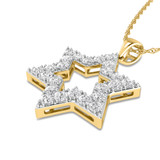 Photo of Ezra 1 3/8 Carat T.W. Lab Grown Diamond Pendant 14K Yellow Gold [CP1726Y]