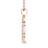 Photo of Ezra 1 3/8 Carat T.W. Lab Grown Diamond Pendant 14K Rose Gold [CP1726R]