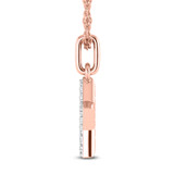 Photo of Asher 1/10 CT. T.W. Lab Grown Diamond Pendant 14K Rose Gold [CP1730R]