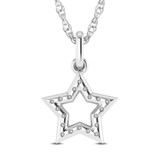 Photo of Asher 1/10 CT. T.W. Lab Grown Diamond Pendant 14K White Gold [CP1730W]