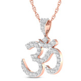 Photo of Avyukt 1/2 Carat T.W. Lab Grown Diamond Pendant 10K Rose Gold [CP1729R]