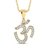 Photo of Nirved 1/3 CT. T.W. Lab Grown Diamond Pendant 10K Yellow Gold [CP1728Y]