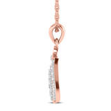 Photo of Omri 3/8 Carat T.W. Lab Grown Diamond Pendant 10K Rose Gold [CP1725R]