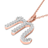 Photo of Zodiac Scorpion 1/15 Carat T.W. Lab Grown Diamond Pendant 10K Rose Gold [CP1716R]