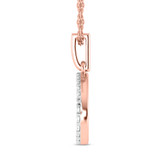 Photo of Zodiac Cancer 1/20 CT. T.W. Lab Grown Diamond Pendant 10K Rose Gold [CP1719R]