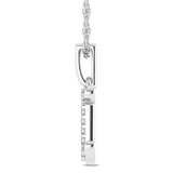 Photo of Zodiac Gemini 1/10 CT. T.W. Lab Grown Diamond Pendant 10K White Gold [CP1717W]