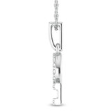 Photo of Zodiac Libra 1/10 CT. T.W. Lab Grown Diamond Pendant 10K White Gold [CP1714W]