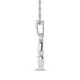 Photo of Zodiac Capricorn 1/15 Carat T.W. Lab Grown Diamond Pendant 10K White Gold [CP1720W]