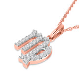 Photo of Zodiac Virgo 1/20 Carat T.W. Lab Grown Diamond Pendant 10K Rose Gold [CP1723R]