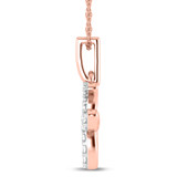 Photo of Zodiac Taurus 1/15 Carat T.W. Lab Grown Diamond Pendant 14K Rose Gold [CP1715R]