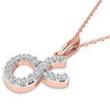 Photo of Zodiac Taurus 1/15 Carat T.W. Lab Grown Diamond Pendant 14K Rose Gold [CP1715R]