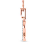 Photo of Zodiac Leo 1/15 Carat T.W. Lab Grown Diamond Pendant 10K Rose Gold [CP1721R]