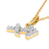 Photo of Zodiac Sagittarius 1/10 Carat T.W. Lab Grown Diamond Pendant 14K Yellow Gold [CP1718Y]