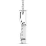 Photo of Zodiac Sagittarius 1/10 Carat T.W. Lab Grown Diamond Pendant 14K White Gold [CP1718W]