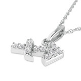 Photo of Zodiac Sagittarius 1/10 Carat T.W. Lab Grown Diamond Pendant 14K White Gold [CP1718W]