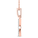Photo of Zodiac Pisces 1/10 Carat T.W. Lab Grown Diamond Pendant 14K Rose Gold [CP1724R]